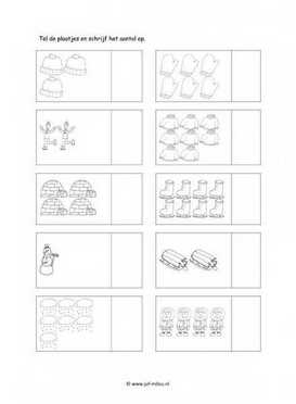 Werkblad winter - Tellen 3
