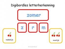 Digibord - Letterherkenning