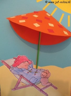 Knutselen Paddington met parasol