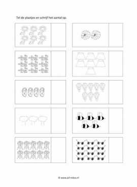 Werkblad zomer - Tellen 4