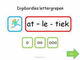 Digibord - Lettergrepen