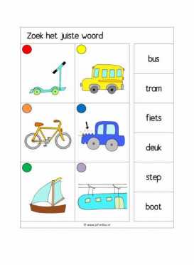 Knijpkaarten Zoek het juiste woord