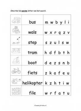 Letter i werkblad Letter i werkblad