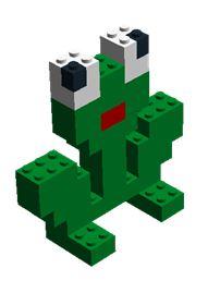 Lego ontwerp kikker