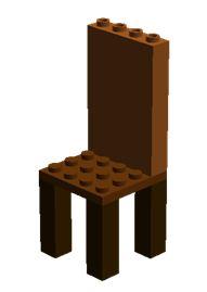Lego ontwerp stoel
