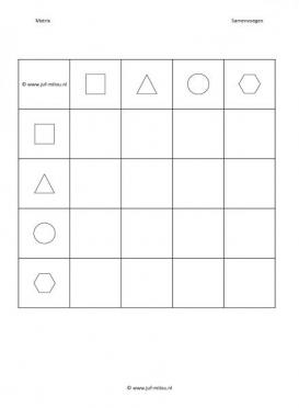 matrixspel Samenvoegen vormen 2