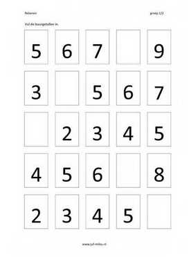 Rekenen - 1 tot 10 stempelen 02