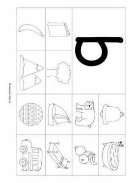 Letters leren - B 12 woorden zw