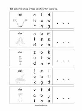 Letters leren - D juiste woord 4