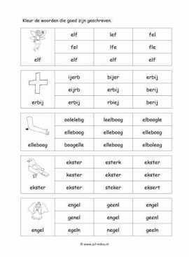 Letters leren - E juiste woord 6