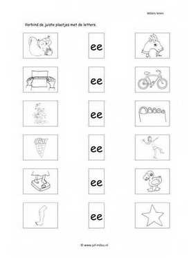Taal - EE letter verbinden 1