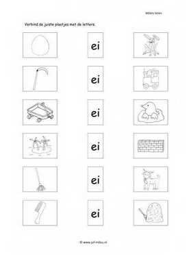 Taal - EI letter verbinden 1