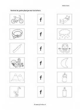 Taal - F letter verbinden 1