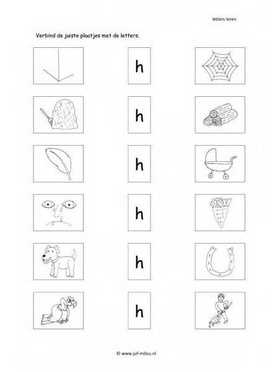 Letters leren - H letter verbinden 3
