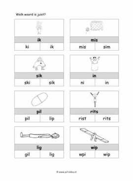 Letters leren - I juiste woord 1