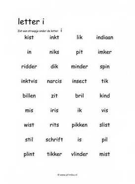 Taal - I zoeken in woorden