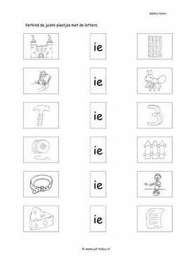 Taal - IE letter verbinden 1
