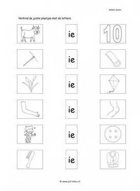 Taal - IE letter verbinden 2