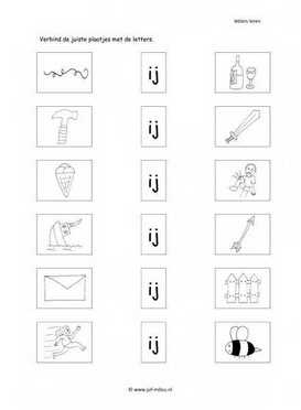 Taal - IJ letter verbinden 1