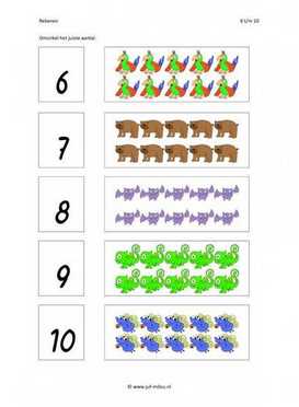 Rekenen - 6 tot 10 aantal 03