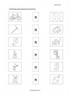 Taal - N letter verbinden 1