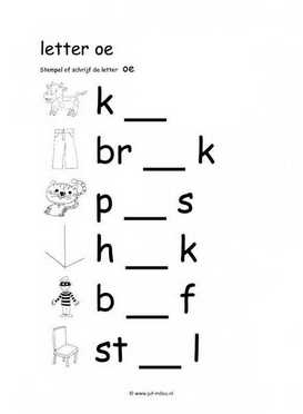 Letters leren - OE stempelen zw