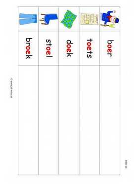 Letters leren - OE woorden stempelen kl 2