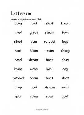 Taal - OO zoeken in woord