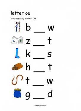 Letters leren - OU stempelen kl