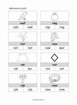 Letters leren - R juiste woord 1