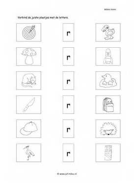 Taal - R letter verbinden 1