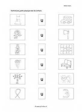 Letters leren - U letter verbinden 2