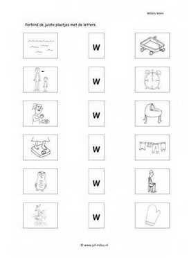 Taal - W letter verbinden 3