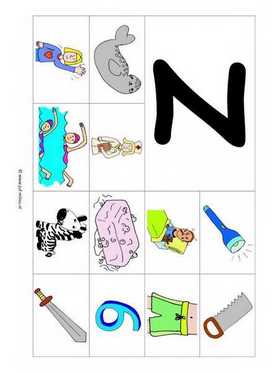 Letters leren - Z 12 woorden kl