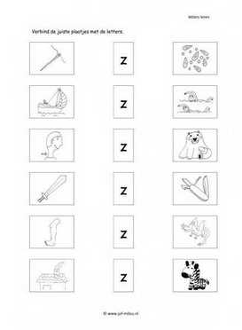 Taal - Z letter verbinden 1