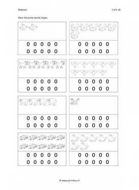 Rekenen - 1 tot 10 evenveel 02