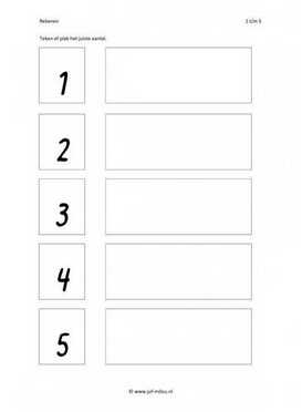 Rekenen - 1 tot 5 aantal 05