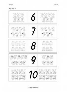 Rekenen - 6 tot 10 aantal 01
