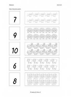 Rekenen - 6 tot 10 aantal 04