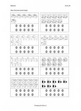 Rekenen - 6 tot 10 evenveel 01