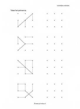 Ruimtelijke orientatie - 3 bij 3 natekenen 05