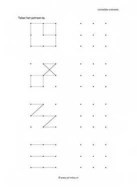 Ruimtelijke orientatie - 3 bij 3 natekenen 06