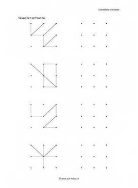 Ruimtelijke orientatie - 3 bij 3 natekenen 07