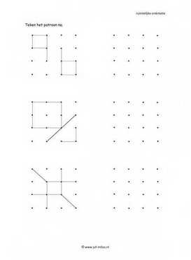 Ruimtelijke orientatie - 4 bij 4 natekenen 01