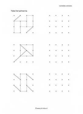 Ruimtelijke orientatie - 4 bij 4 natekenen 08