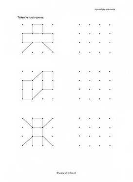 Ruimtelijke orientatie - 4 bij 4 natekenen 11