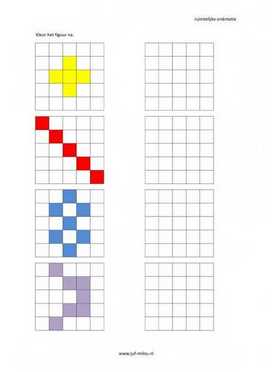 Ruimtelijke orientatie - 5 bij 5 nakleuren 01