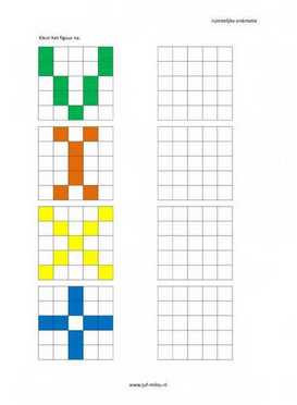 Ruimtelijke orientatie - 5 bij 5 nakleuren 02