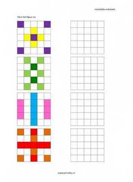 Ruimtelijke orientatie - 5 bij 5 nakleuren 04