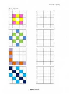 Ruimtelijke orientatie - 5 bij 5 nakleuren 05